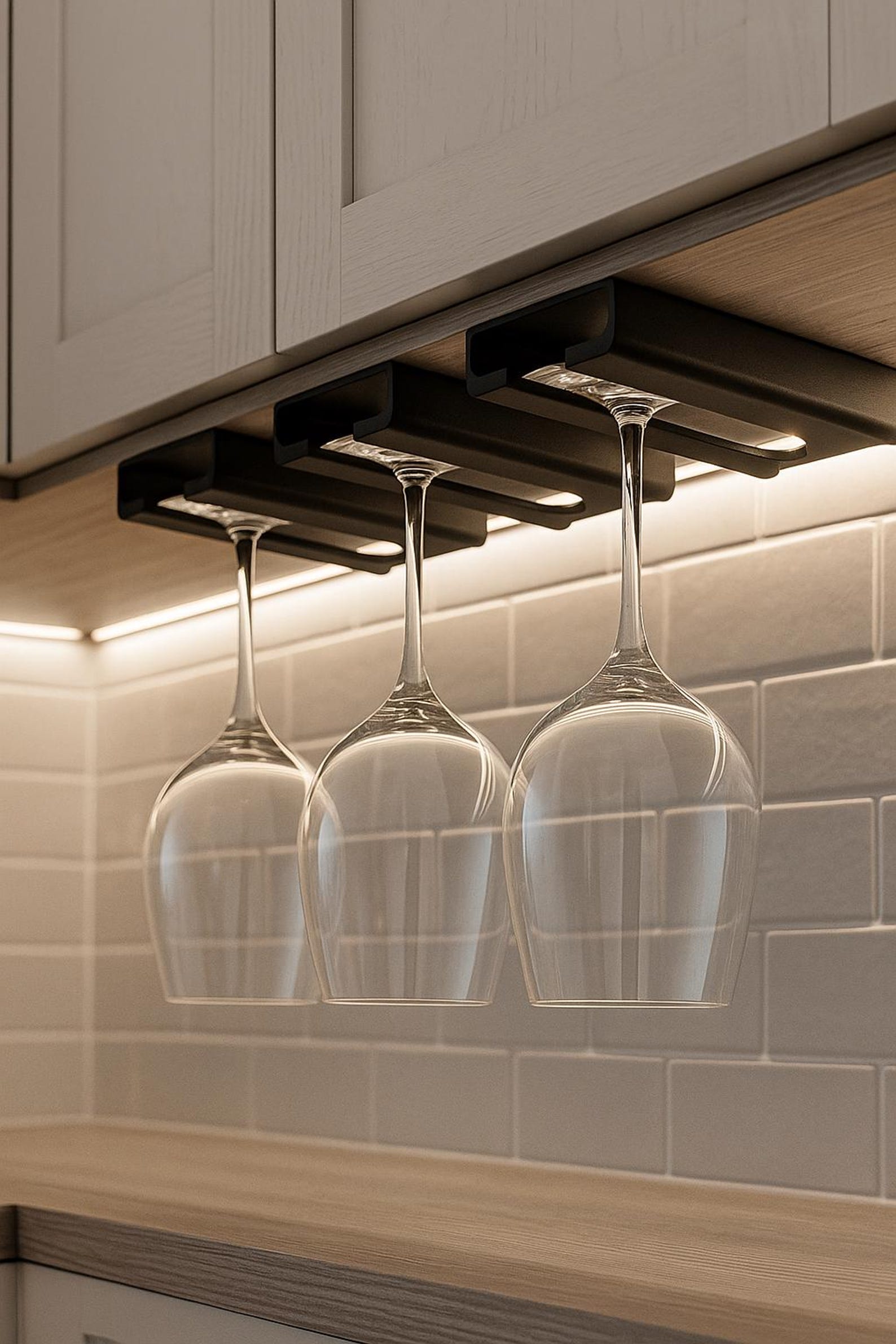 Photo inspiration: Visual Reference: Stemware Holder Space Saving Eco Kitchen Organizer 2 Recycled Pla