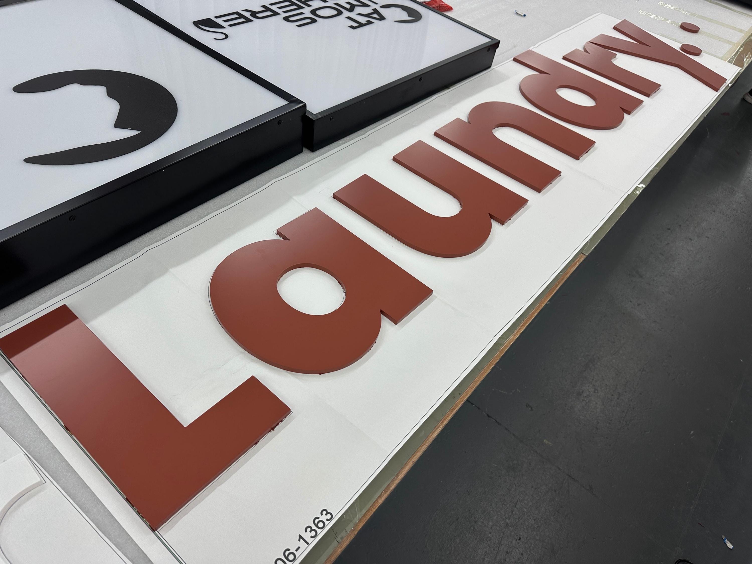Acryl flach geschnittene Empfangsbuchstaben | Personalisiertes 3D Acrylschild Business Logo Zeichen | Laser geschnittene Acrylbuchstaben | Personalisiertes Ladenschild