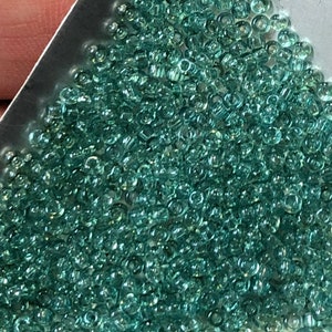 11/0 Japanese Seed Beads - Seafoam Luster Miyuki # 2445 (5&quot; round tube, approx. 24 grams)