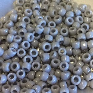 8/0 Japanese Seed Beads - Opaque Gray Toho # 53 (5&quot; round tube, approx 22 grams)