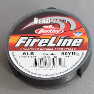 Fireline Smoke color 6 lb. 50 yard spool