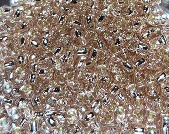 8/0 Japanese Seed Beads - Silver Lined RosalineToho # 31 (5" round tube, about 22 grams)