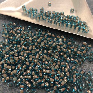 Miyuki ❤︎ Blue Lined Aqua, Miyuki 8/0, (339) - 22g Tube - Etsy