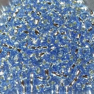 8/0 Japanese Seed Beads - Silver Lined Light Sapphire #2430 (about 23 grams)