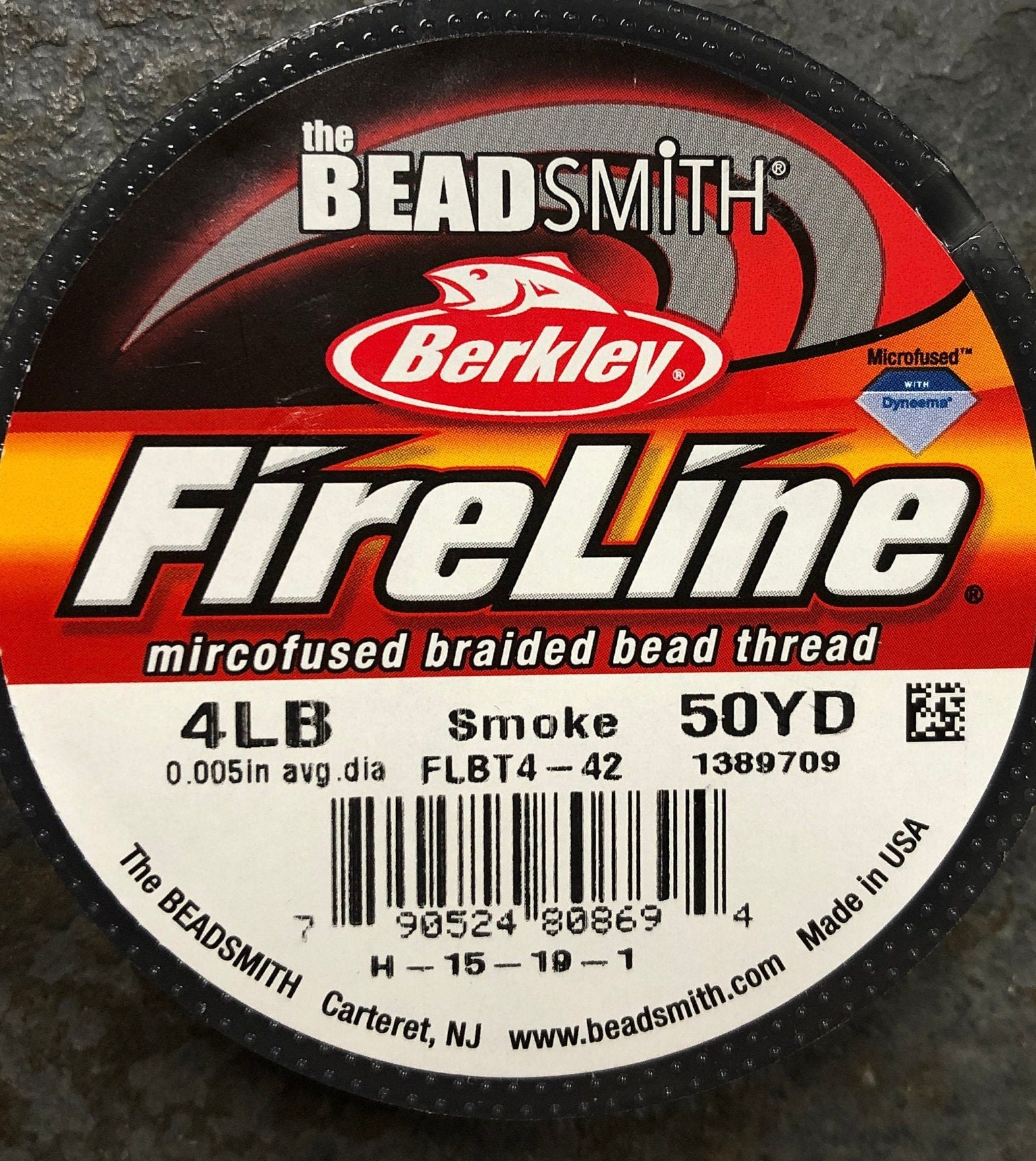 Fireline Smoke color 4 lb. test, 50 yard spool
