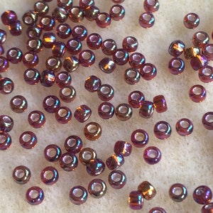 6/0 Silver Lined Topaz Japanese Seed Bead #JCF008 40 Gram 