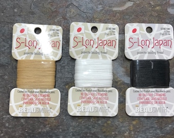 S-Lon Japan Polyester Beading Thread Extra Fine 0.2 mm