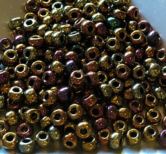 8/0 Metallic Gold Iris Miyuki Seed Beads (20g) 8-462