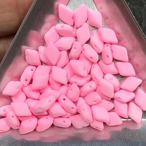 GemDUO two-hole Bead 8x5mm Bondeli Matte Soft Pink (10 grams)