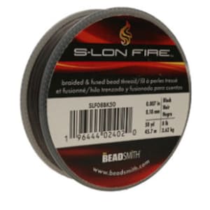 S-Lon Fire Beading Thread, Choice of Size and Color, 50 yard spool