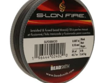 S-Lon Fire Beading Thread, Choice of Size and Color, 50 yard spool
