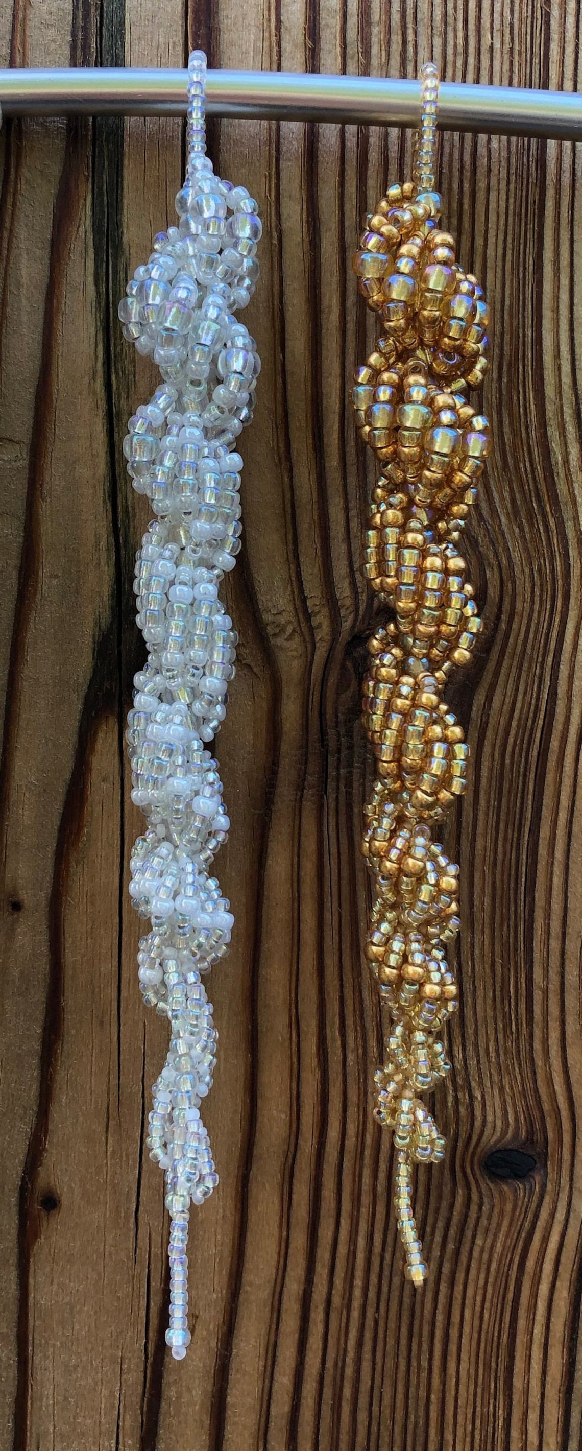 Tutorial for Beaded Icicle Ornament by Gail Deluca Etsy