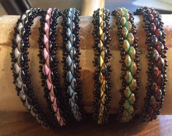 Tutorial for Demure Duo Duets Bracelet - Single OR Wrap style