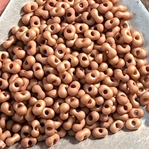 Peanut Beads - Toffee Mauve Swirl Luster Matte 15 gram tube - F903
