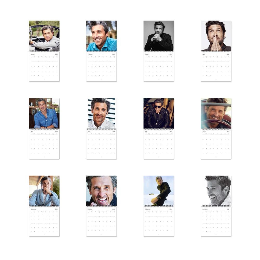 Patrick Dempsey Calendar Vol.1 2025 Calendar, Wall Calendar 2025