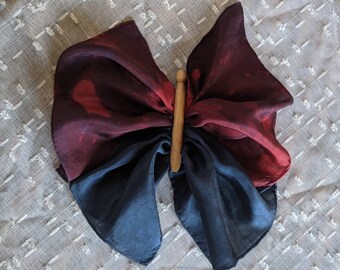 Set of 3 Rainbow Playsilk Butterflies 11 Habotai Silks