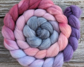 Current Mood: Hydrangeas - 5 oz Combed Top -  Polwarth/Mulberry