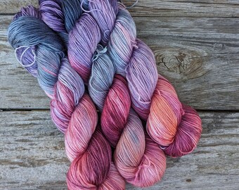 Current Mood: Hydrangeas - 438 Yards Fingering Weight 50/50 Merino/Silk Yarn