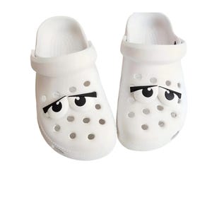 3D Funny Eye Expressions (4 Piece) Clog Shoe Charm Pin Novelty Shoe Decorations Accessories