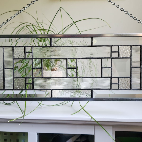 Panel de vitral tradicional de tamaño mediano - Decoración del hogar