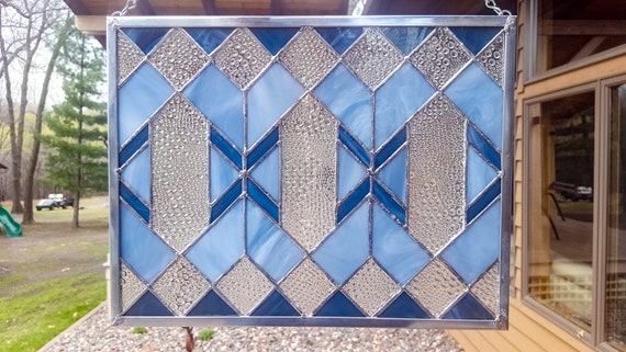 Image result for stained glass panel blue