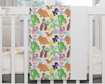 Land Before Time Soft Fleece Baby Blanket – Custom Blanket, Soft Cozy Nursery Throw, 30x40