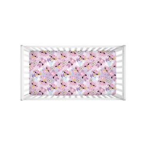 Lilo & Stitch Angel Fitted Crib Sheet – Disney Baby Bedding, Hawaiian Island Nursery Decor, Ohana Theme Gift image 3