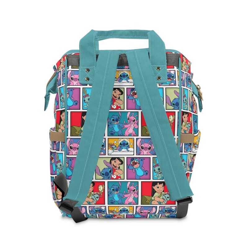 Lilo und Stitch Windeltasche, Stitch Baby Tasche, Multifunktionaler Windelrucksack, Disney Babypartygeschenk, neue Mutter Geschenk Bild 3