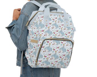 Cinderella Diaper Bag, Princess Baby Bag, Multifunctional Diaper Backpack, Disney Baby Shower Gift, New Mom Gift