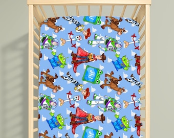 Toy Story-wieglaken – Woody Buzz-beddengoed voor babykamer, Pixar-babykamerdecor, kraamcadeau cowboy Space, genderneutraal beddengoed