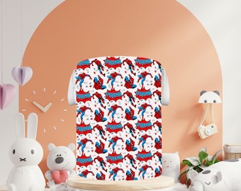 Spiderman opvouwbare wasmand – op maat gemaakte kinderkameropberger | Gepersonaliseerde speelgoedopberger | Organisatie babykamer |  Wasmand