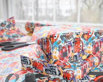 Cars Gift Wrapping Paper Rolls, 1pc
