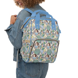Peter Pan Diaper Bag, Neverland Baby Bag, Multifunctional Diaper Backpack, Disney Baby Shower Gift, New Mom Gift, Nursery Theme Bag