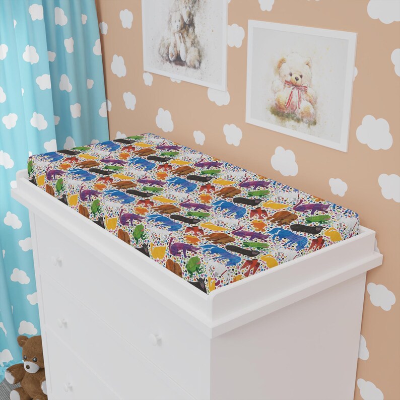Color Changing Pad Brown Bear, Brown Bear, What Do You See? Changing Pad Cover | Colorful ...
