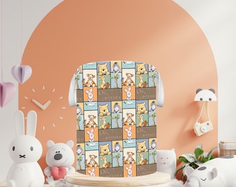 Cesta de ropa plegable de Winnie The Pooh: almacenamiento personalizado para la habitación del bebé, juguetes personalizados, organización de la habitación del bebé, cesto de ropa con nombre