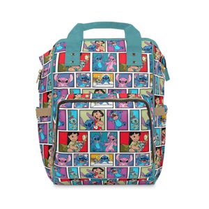Lilo und Stitch Windeltasche, Stitch Baby Tasche, Multifunktionaler Windelrucksack, Disney Babypartygeschenk, neue Mutter Geschenk Bild 2