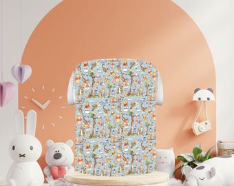 Winnie The Pooh Foldable Laundry Basket – Custom Nursery Storage  | Personalized Toy Storage | Baby Room Organization |  Laundry Hamper