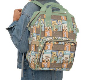 Winnie the Pooh Diaper Bag • Hundred Acre Wood Baby Backpack • Classic Pooh Bear Nursery Bag