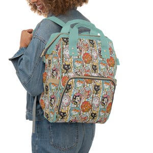 Sac à langer chats Disney, sac bébé Marie et ses amis, sac à dos à langer multifonctionnel, cadeau baby shower chat, cadeau nouvelle maman