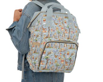 Winnie the Pooh Diaper Bag • Hundred Acre Wood Baby Backpack • Classic Pooh Bear Nursery Bag