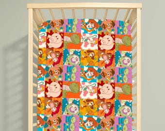 Toy Story-wieglaken – Woody Buzz-beddengoed voor babykamer, Pixar-babykamerdecor, kraamcadeau cowboy Space, genderneutraal beddengoed