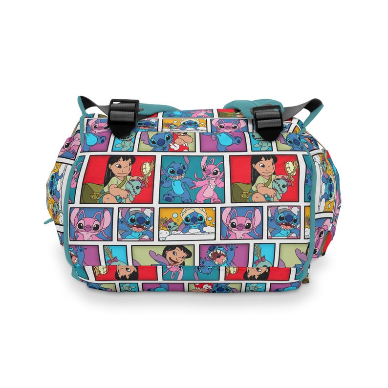 Lilo und Stitch Windeltasche, Stitch Baby Tasche, Multifunktionaler Windelrucksack, Disney Babypartygeschenk, neue Mutter Geschenk Bild 6