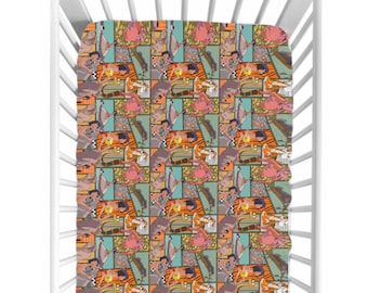Jungle Book Fitted Crib Sheet – Disney Baby Bedding, Mowgli & Baloo Jungle Safari Nursery Decor