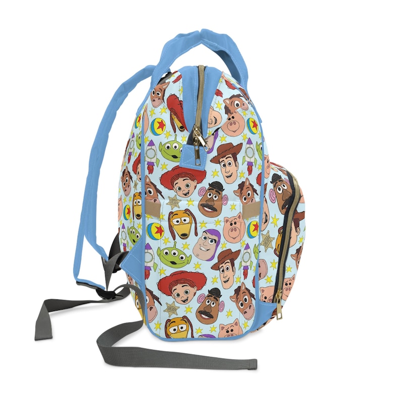 Toy Story Multifunctional Diaper Bag • Woody & Buzz Baby Backpack • Pixar Cowboy and Space Ranger Bag image 5