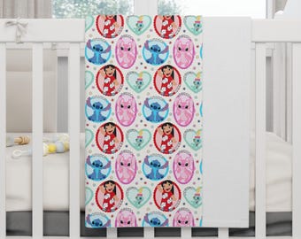 Lilo & Stitch zachte fleece babydeken