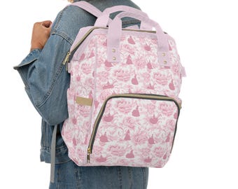 Princess Diaper Bag, Multifunctional Baby Bag, Princess Baby Shower Gift, Diaper Backpack, New Mom Gift