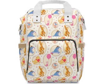 Winnie the Pooh Multifunctional Diaper Bag Backpack