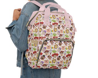 Toy Story Multifunctional Diaper Bag • Woody & Buzz Baby Backpack • Pixar Cowboy and Space Ranger Bag