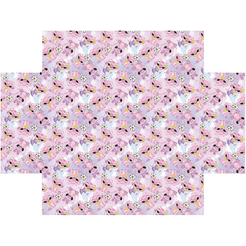 Lilo & Stitch Angel Fitted Crib Sheet – Disney Baby Bedding, Hawaiian Island Nursery Decor, Ohana Theme Gift image 4