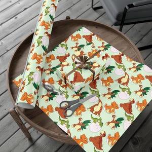 Land Before Time Custom Wrapping Paper – Personalized Gift Wrap Sheets in Satin or Matte Finish | Holiday, Birthday, Wedding, Baby Shower